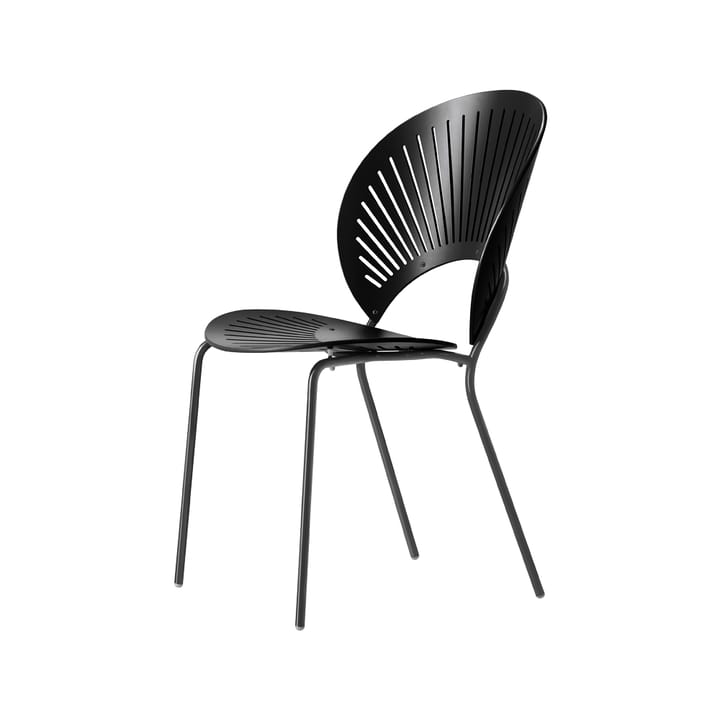 Chaise Trinidad 3398 - Frêne teinté noir, pieds noirs - Fredericia Furniture