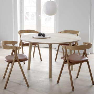 Chaise Yksi 3341 - Cuir premium 88-chêne noirci - Fredericia Furniture