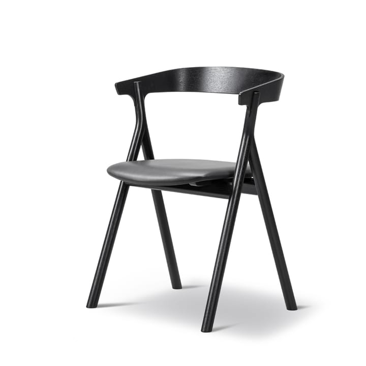 Chaise Yksi 3341 - Cuir premium 88-chêne noirci - Fredericia Furniture