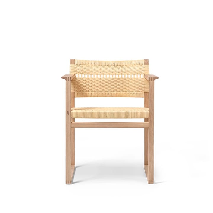 Fauteuil BM62 - Rotin-pieds laqués - Fredericia Furniture