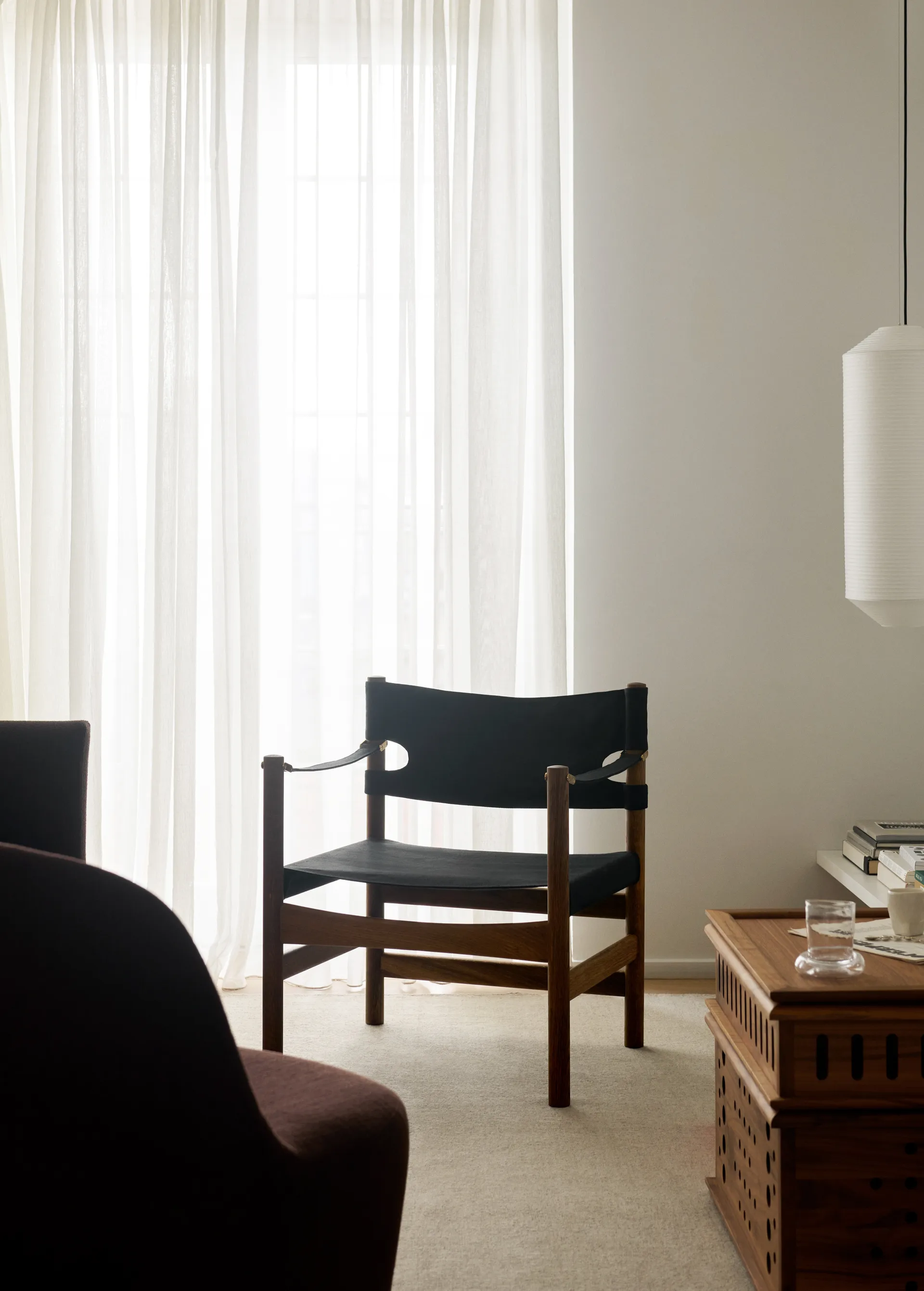 Fauteuil Canvas 21, Canvas noir-chêne huilé Fredericia Furniture