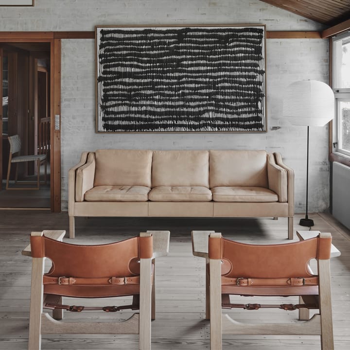 Fauteuil Den spanske stol, Cuir cognac-chêne huilé Fredericia Furniture