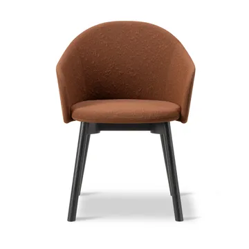 Fauteuil Gomo Armchair à piètement en bois - Myr 362-chêne laqué noir - Fredericia Furniture