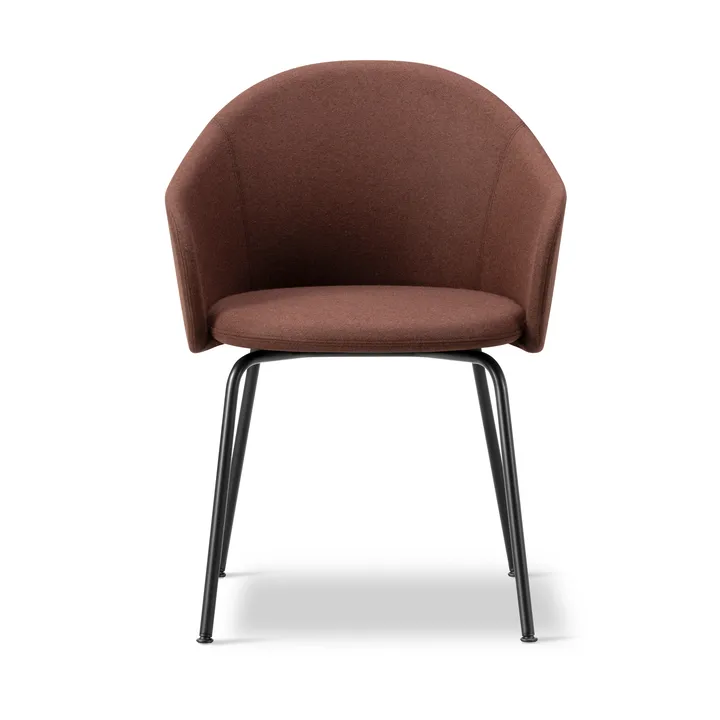 Fauteuil Gomo Armchair à piètement tubulaire - Blazer CUZ4D Dunalk-noir - Fredericia Furniture