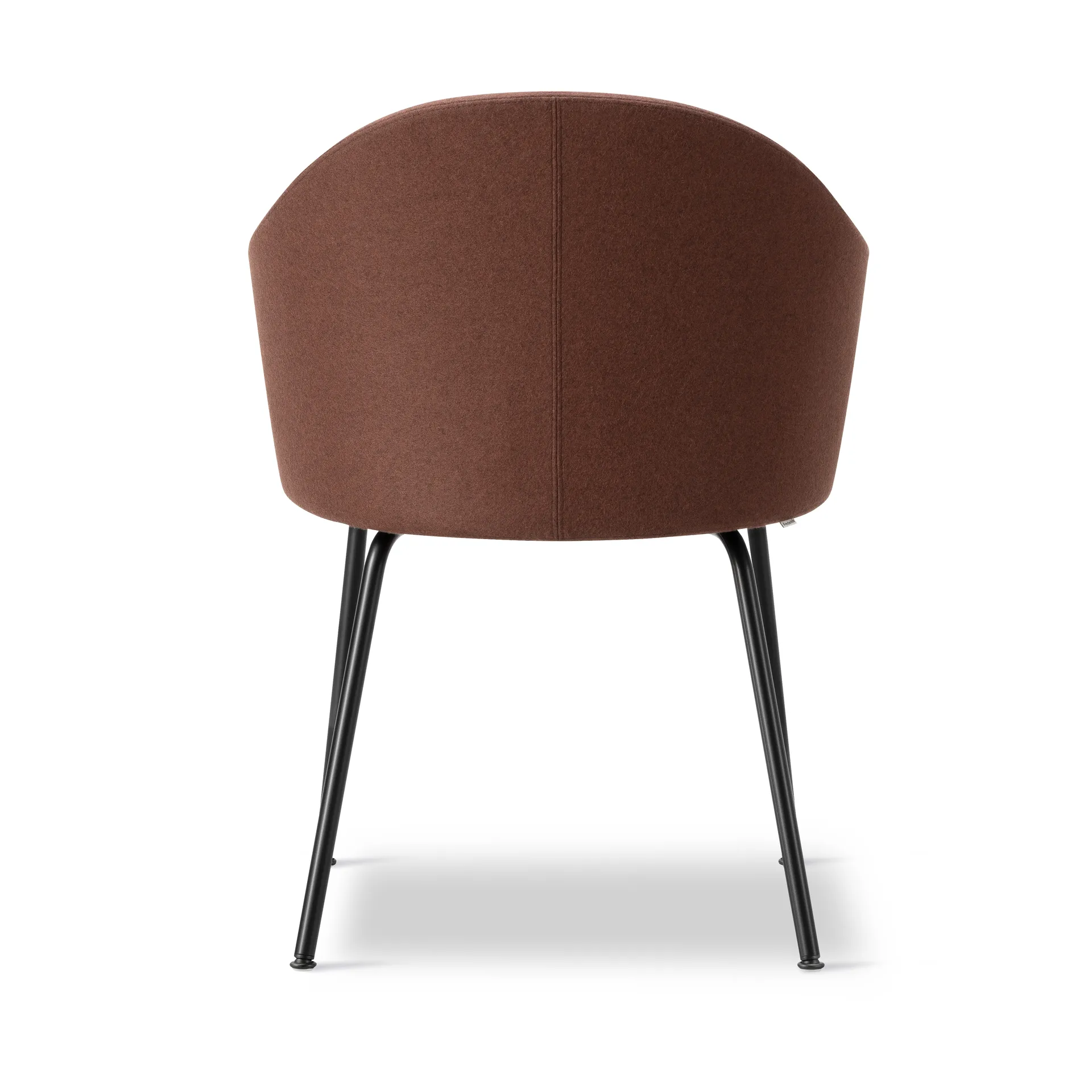 Fauteuil Gomo Armchair à piètement tubulaire, Blazer CUZ4D Dunalk-noir Fredericia Furniture