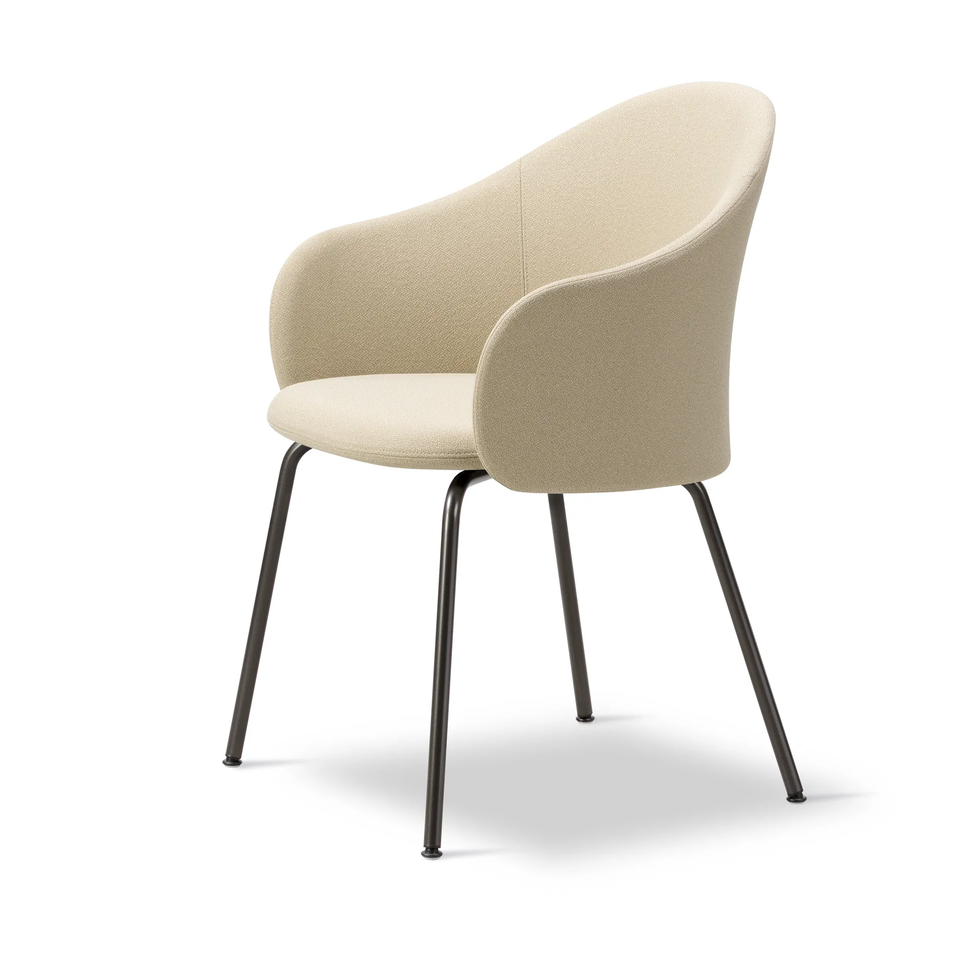 Fauteuil Gomo Armchair à piètement tubulaire, Mylla 221-silex Fredericia Furniture