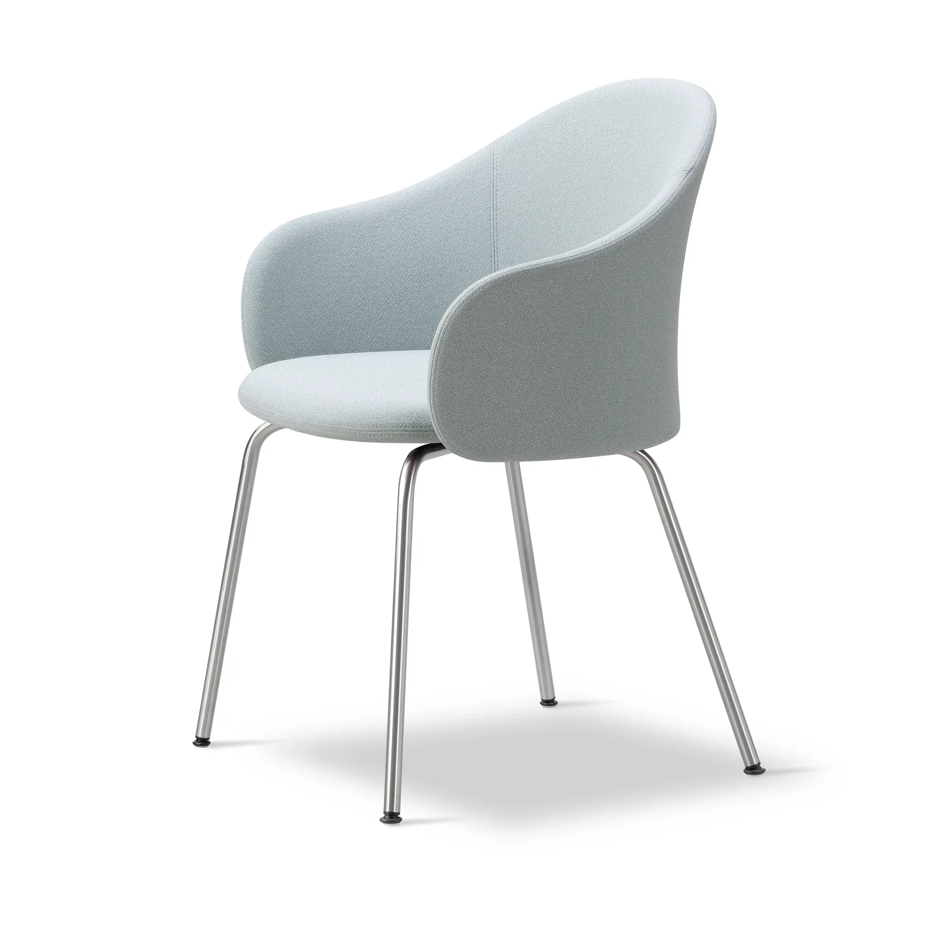 Fauteuil Gomo Armchair à piètement tubulaire, Mylla 811-acier inoxydable Fredericia Furniture