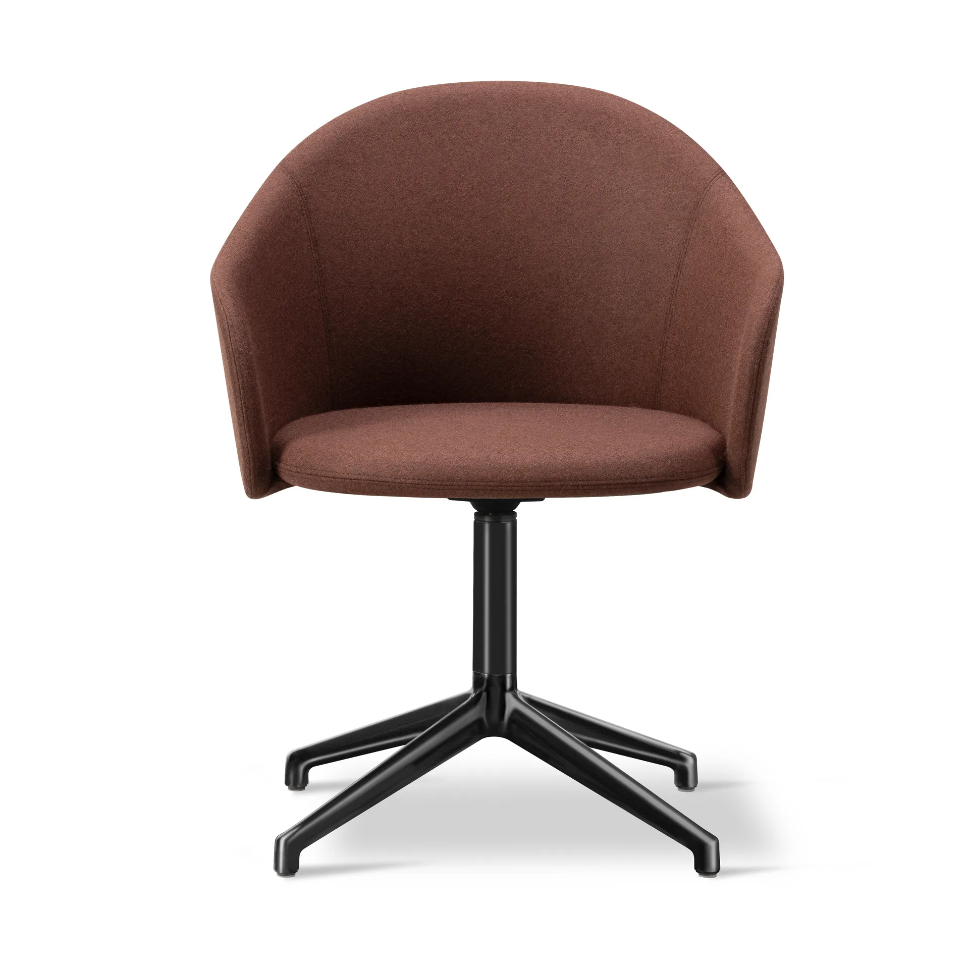 Fauteuil Gomo Armchair pivotant à 4 branches, Blazer CUZ4D-noir Fredericia Furniture