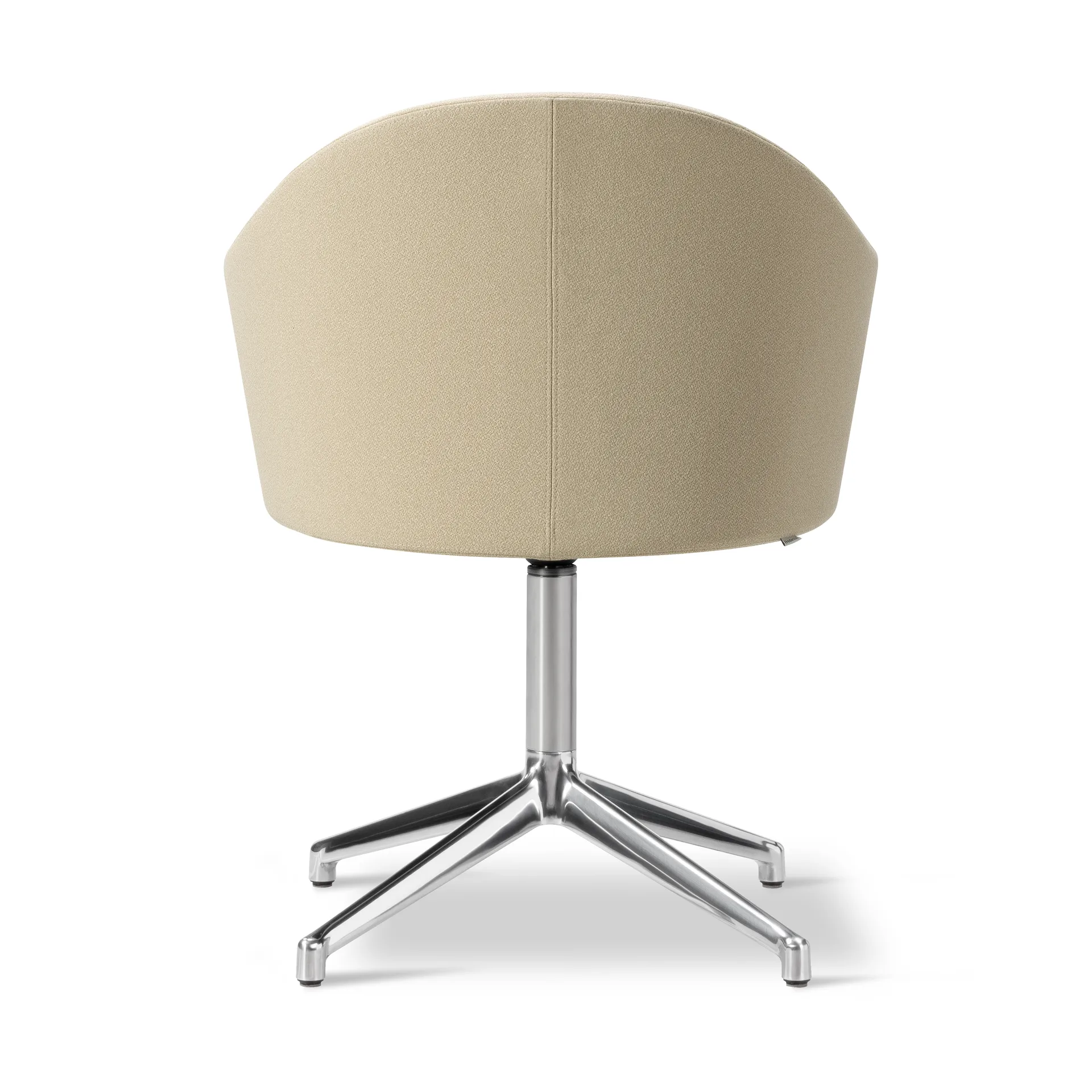 Fauteuil Gomo Armchair pivotant à 4 branches, Mylla 811-aluminium poli Fredericia Furniture