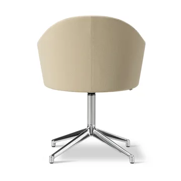 Fauteuil Gomo Armchair pivotant à 4 branches - Mylla 811-aluminium poli - Fredericia Furniture