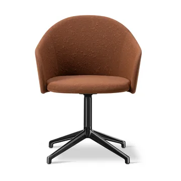 Fauteuil Gomo Armchair pivotant à 4 branches - Myr 362-noir - Fredericia Furniture