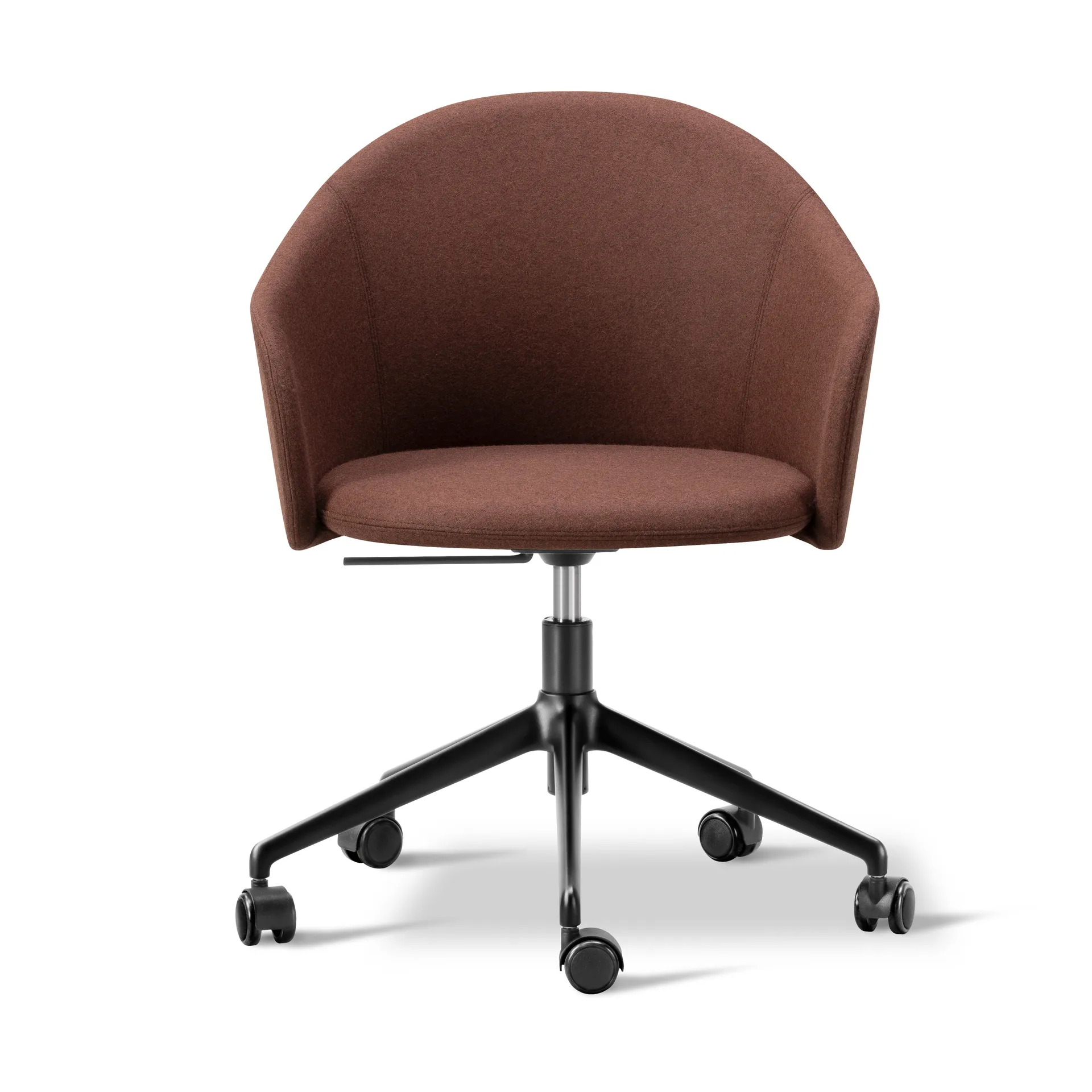 Fauteuil Gomo Armchair pivotant à 5 branches, Blazer CUZ4D Dunalk-noir Fredericia Furniture