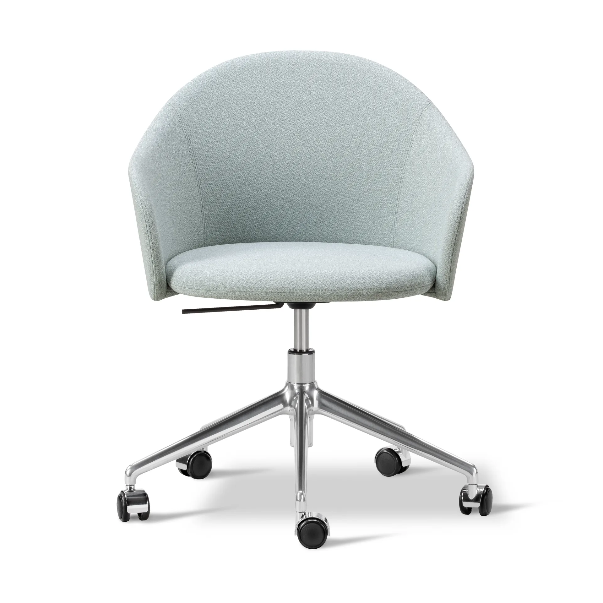 Fauteuil Gomo Armchair pivotant à 5 branches, Mylla 811-aluminium poli Fredericia Furniture