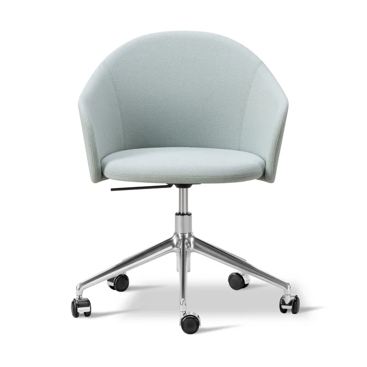 Fauteuil Gomo Armchair pivotant à 5 branches - Mylla 811-aluminium poli - Fredericia Furniture