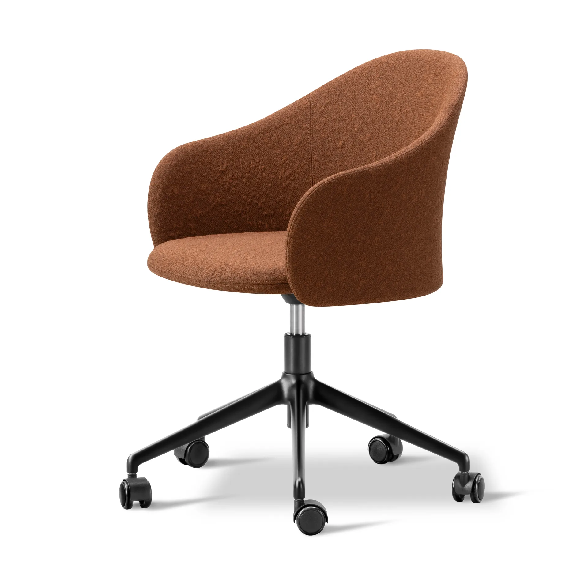 Fauteuil Gomo Armchair pivotant à 5 branches, Myr 362-noir Fredericia Furniture