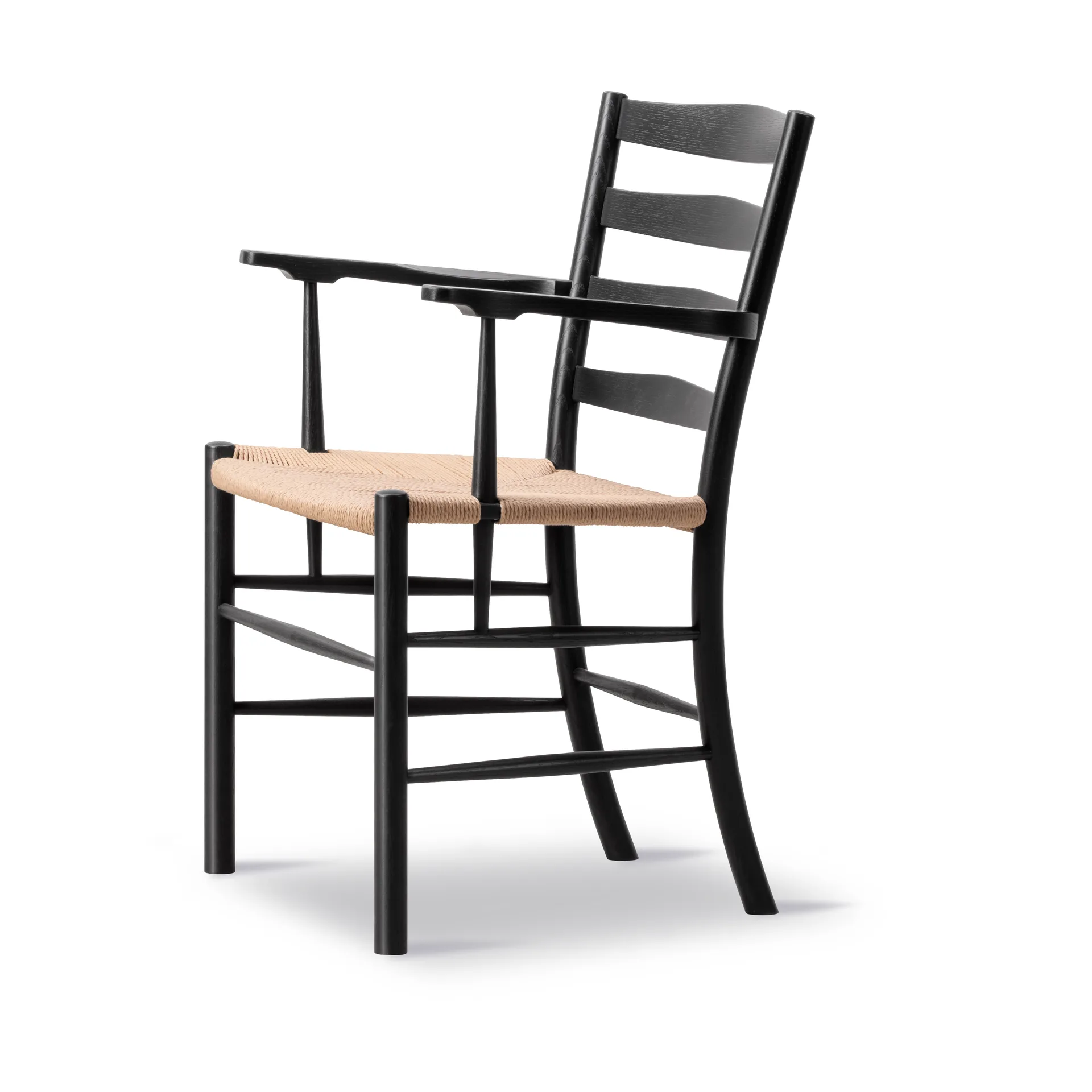 Fauteuil Klint, Tressé naturel-chêne noirci Fredericia Furniture