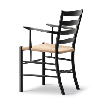 Fauteuil Klint - Tressé naturel-chêne noirci - Fredericia Furniture