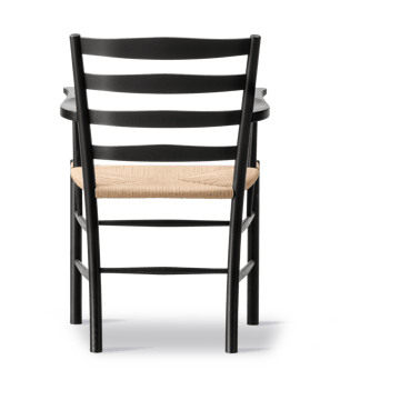 Fauteuil Klint - Tressé naturel-chêne noirci - Fredericia Furniture