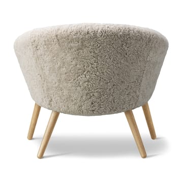 Fauteuil lounge Ditzel peau de mouton - Moonlight-chêne - Fredericia Furniture