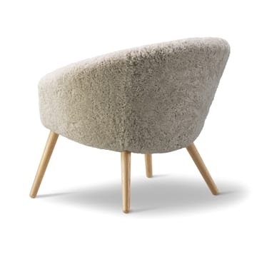 Fauteuil lounge Ditzel peau de mouton - Moonlight-chêne - Fredericia Furniture