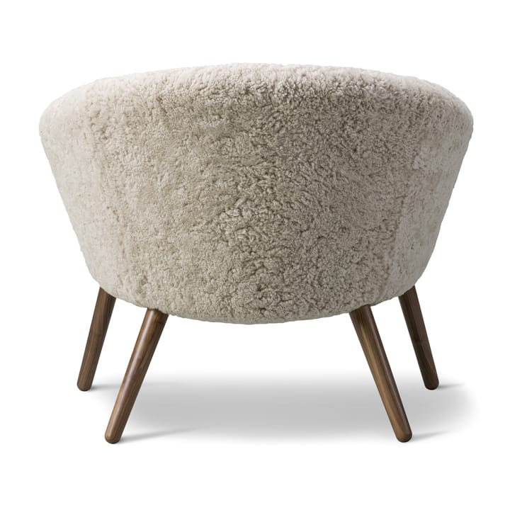 Fauteuil lounge Ditzel peau de mouton, Moonlight-noyer Fredericia Furniture