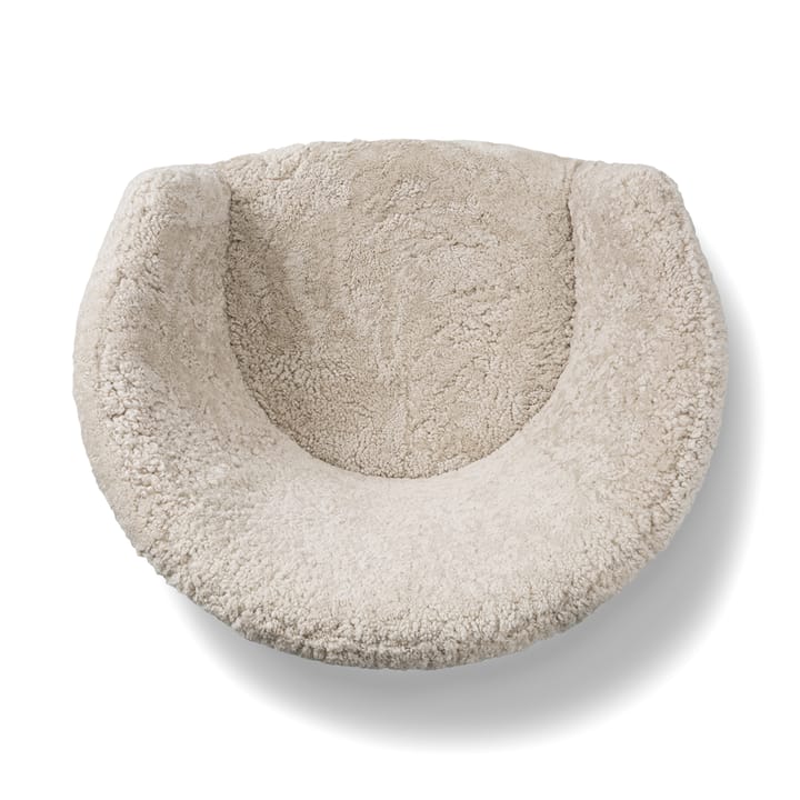 Fauteuil lounge Ditzel peau de mouton, Moonlight-noyer Fredericia Furniture