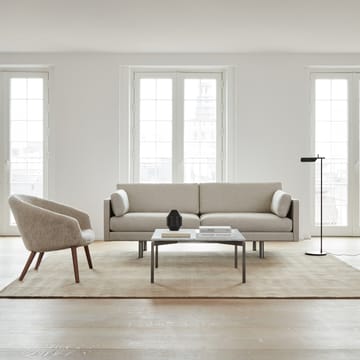 Fauteuil lounge Ditzel peau de mouton - Moonlight-noyer - Fredericia Furniture