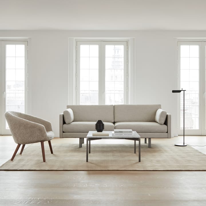 Fauteuil lounge Ditzel peau de mouton, Moonlight-noyer Fredericia Furniture