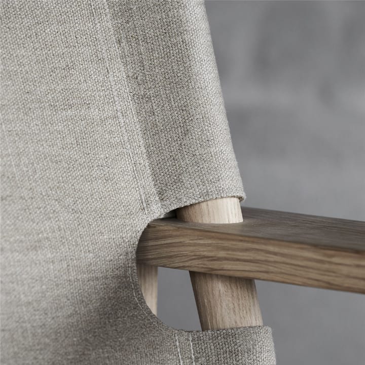 Fauteuil The Canvas Chair, Canvas naturel-pieds clair huilé, incl. coussin Canvas Fredericia Furniture