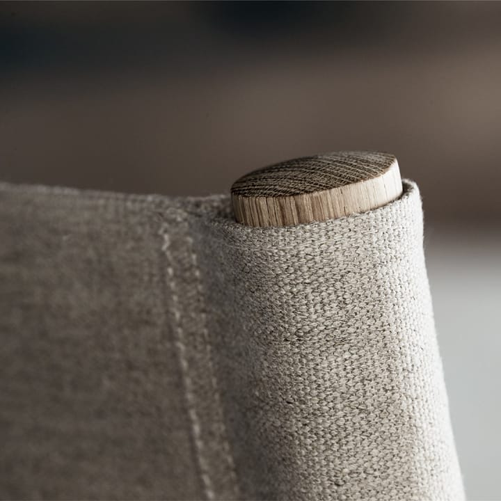 Fauteuil The Canvas Chair, Canvas naturel-pieds clair huilé, incl. coussin Canvas Fredericia Furniture