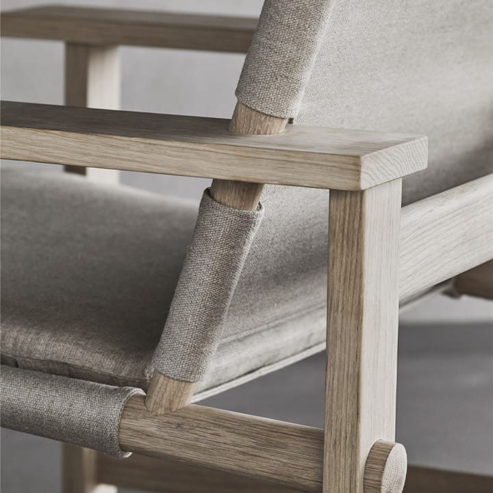 Fauteuil The Canvas Chair, Canvas noir-chêne noirci Fredericia Furniture