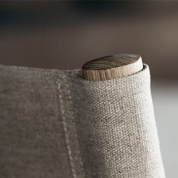 Fauteuil The Canvas Chair - Canvas noir-chêne noirci - Fredericia Furniture