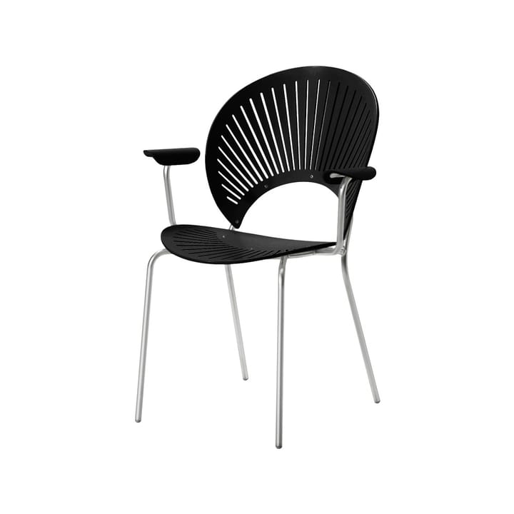 Fauteuil Trinidad 3399 - Pieds noirs-chrome - Fredericia Furniture