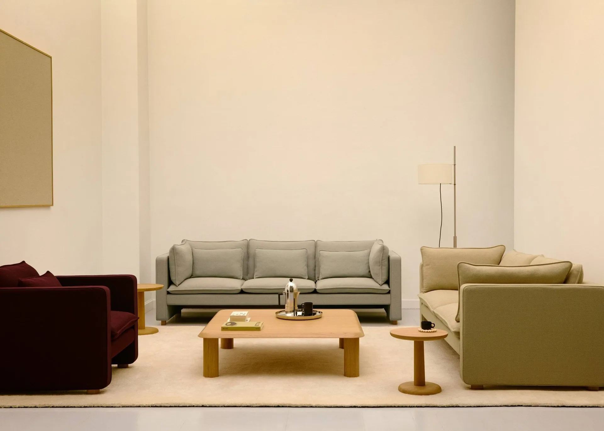 Jota canapé, Vidar 146-chêne huilé clair, 231 cm, 3 places Fredericia Furniture