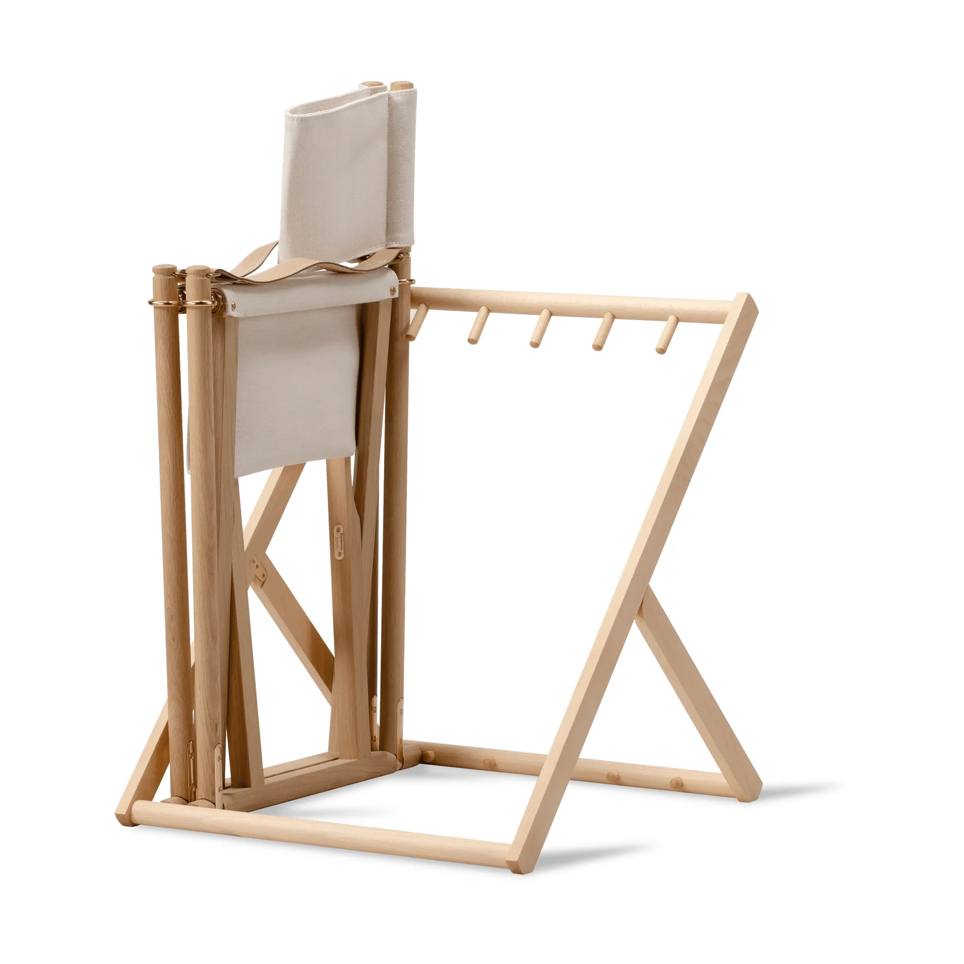 MK16 Folding Chair chaise, Off white-chêne huilé clair Fredericia Furniture