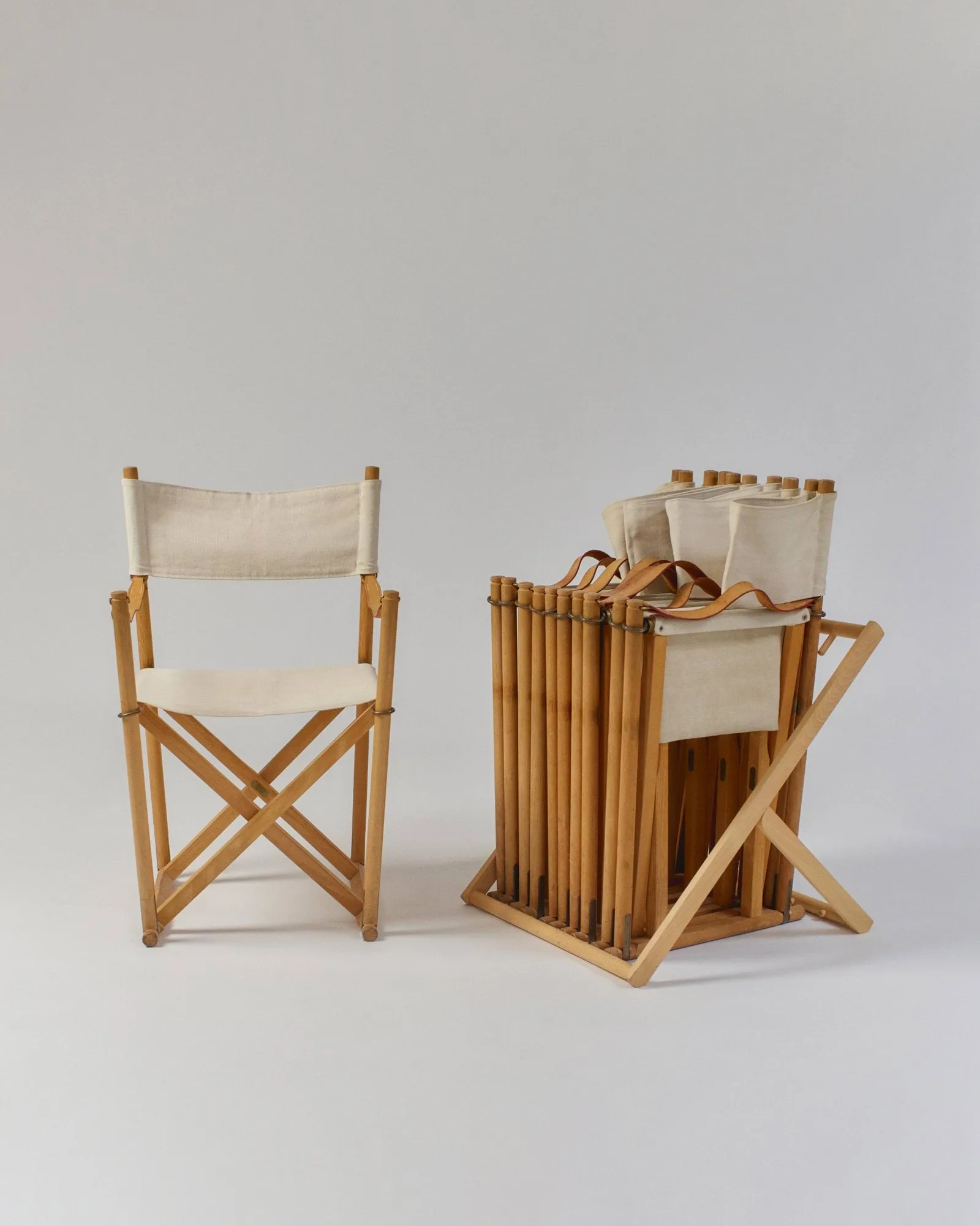 MK16 Folding Chair chaise, Off white-chêne huilé clair Fredericia Furniture