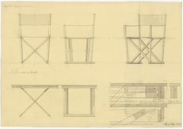 MK16 Folding Chair chaise - Off white-chêne huilé - Fredericia Furniture