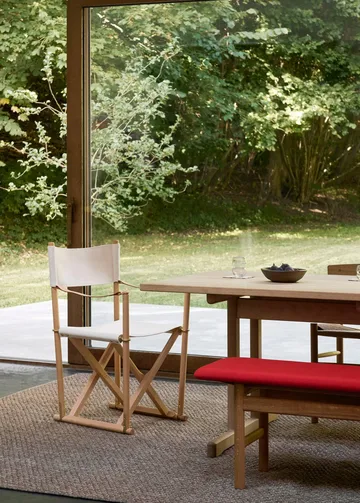 MK16 Folding Chair chaise - Off white-hêtre huilé - Fredericia Furniture
