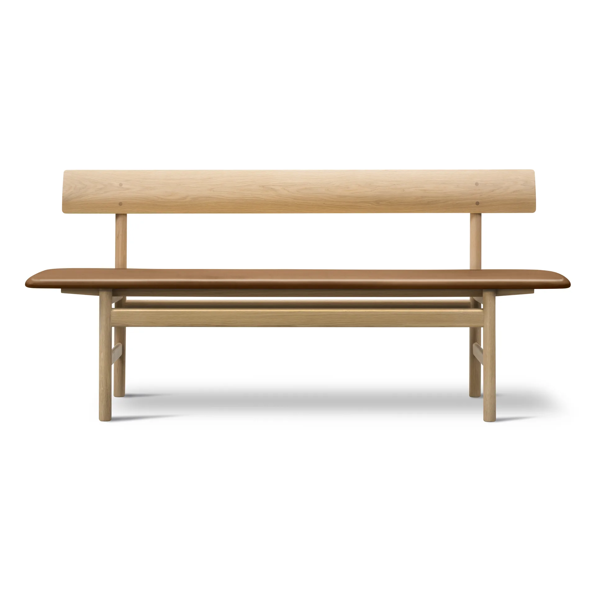 Mogensen 3171 banc, Cuir omni 307-chêne savonné Fredericia Furniture