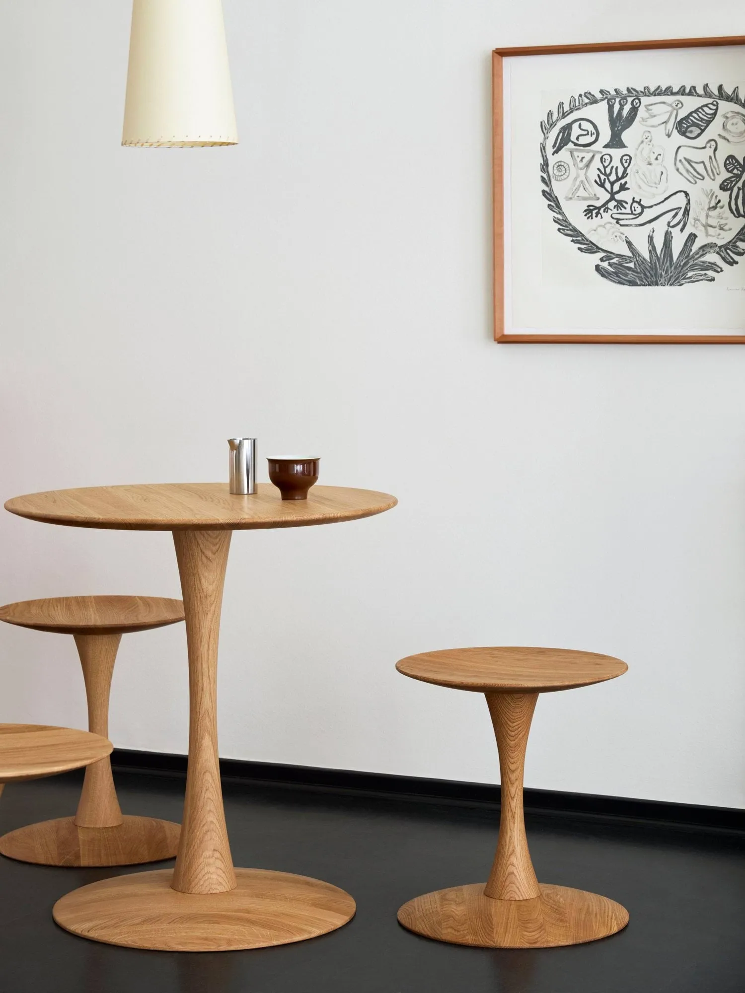ND102 Trisse tabouret, Chêne huilé, Ø40x46 cm Fredericia Furniture