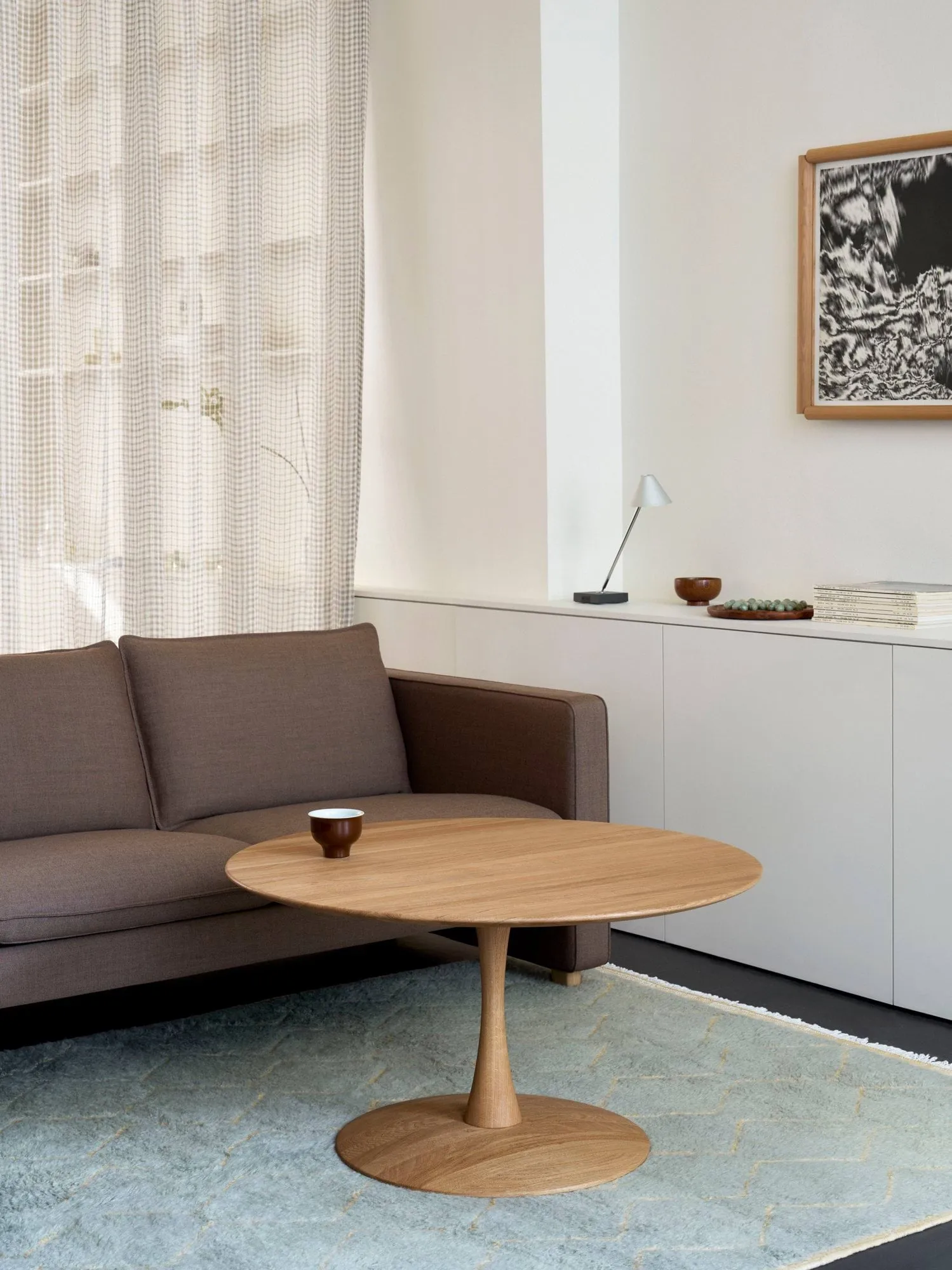ND104 Trisse table basse, Chêne huilé, Ø75x48 cm Fredericia Furniture