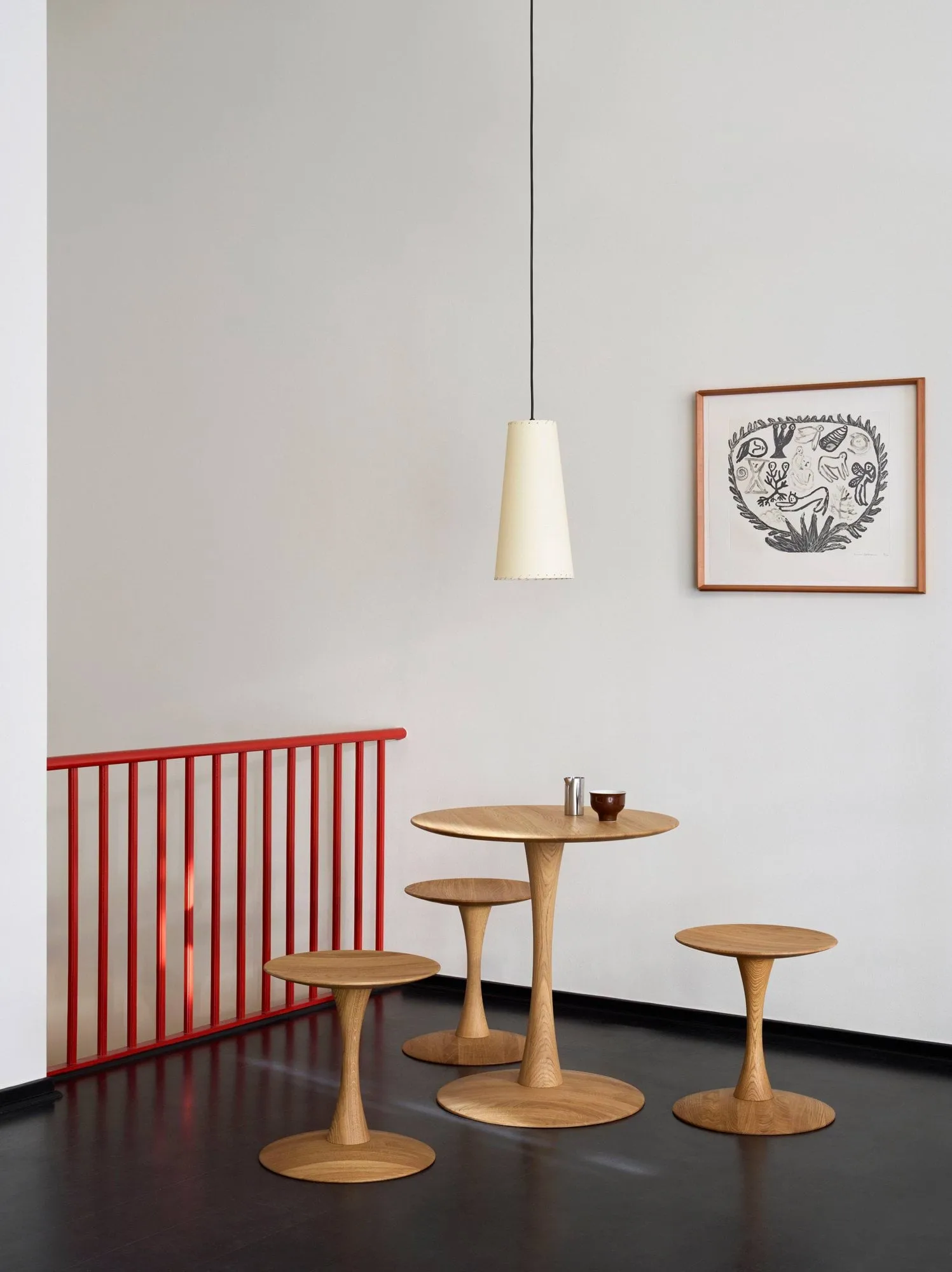 ND107 Trisse table à manger, Chêne huilé, Ø75x73 cm Fredericia Furniture