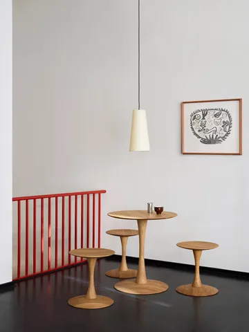 ND107 Trisse table à manger - Chêne huilé, Ø75x73 cm - Fredericia Furniture