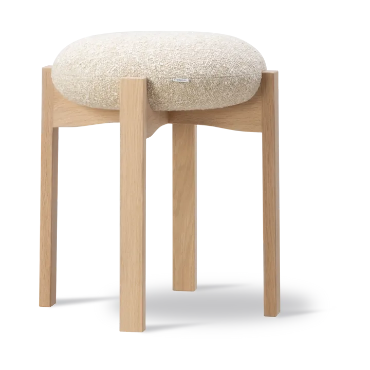 Pioneer tabouret rond bas - Zero 0001-chêne laqué - Fredericia Furniture