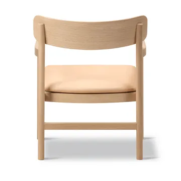 Post fauteuil lounge - Vegeta cuir-chêne huilé clair - Fredericia Furniture