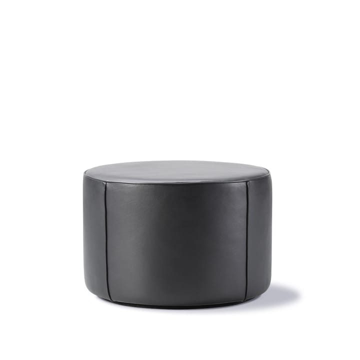 Pouf Mono - Cuir Omni 301 noir-Ø55 cm - Fredericia Furniture