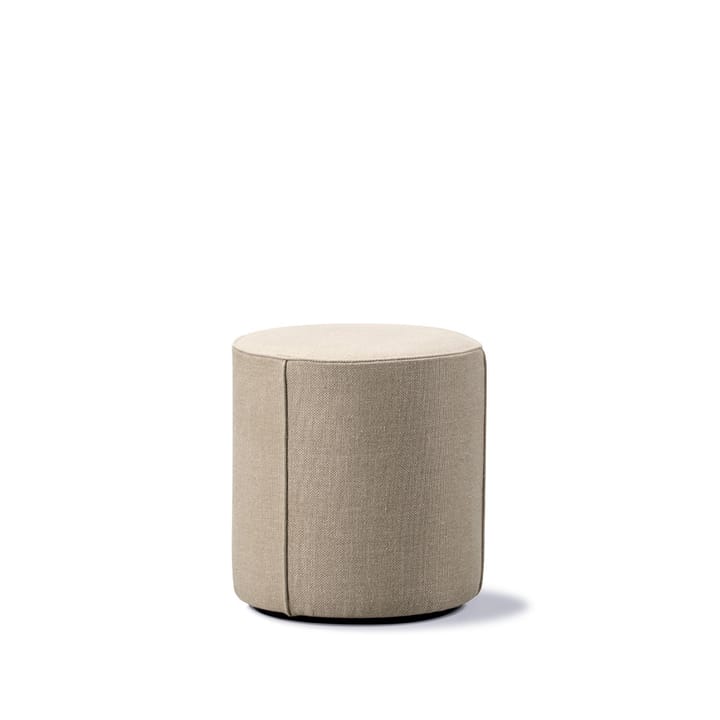 Pouf Mono - Grand Linen beige-Ø39 cm - Fredericia Furniture
