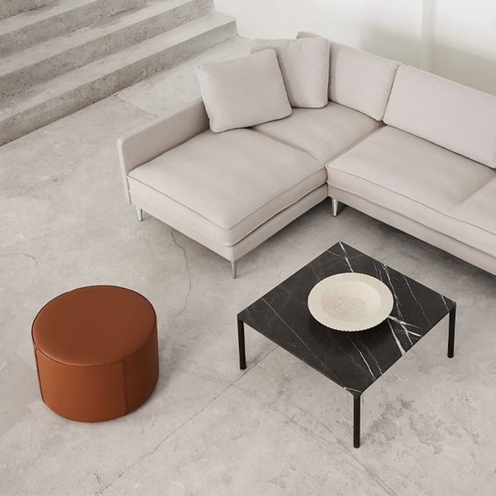 Pouf Mono, Grand Linen beige-Ø39 cm Fredericia Furniture