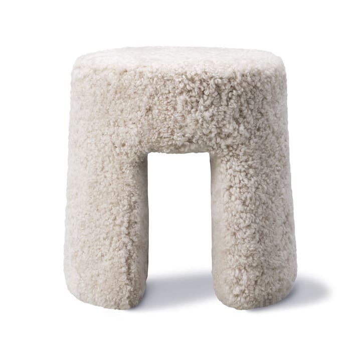 Pouf Sequoia - Peau de mouton Moonlight - Fredericia Furniture