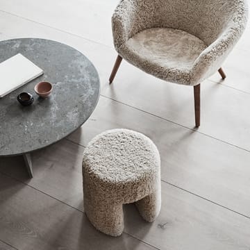 Pouf Sequoia - Peau de mouton Moonlight - Fredericia Furniture